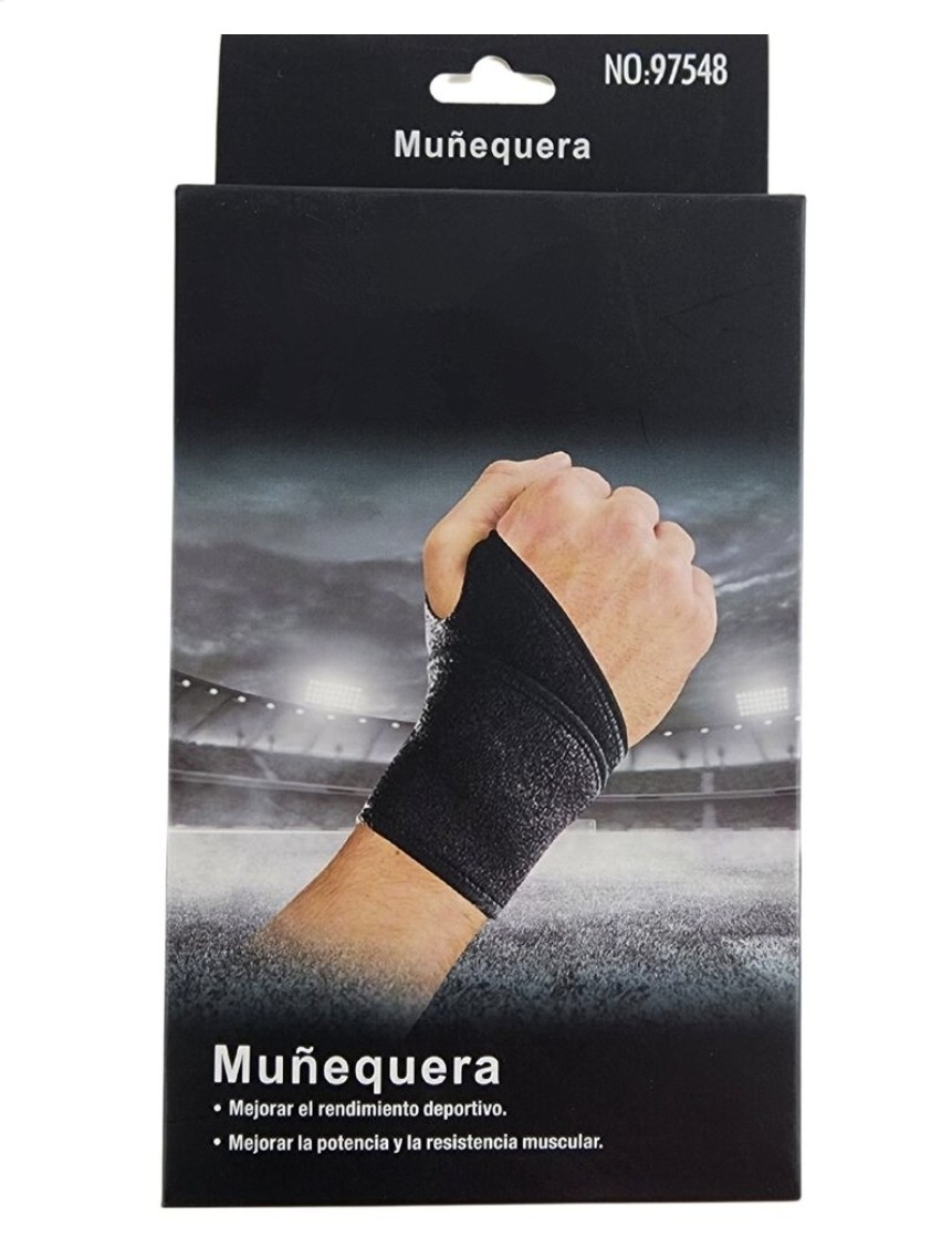 Muñequera negra winner